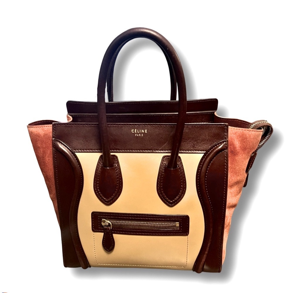 Celine Tri Color Micro Luggage Bag